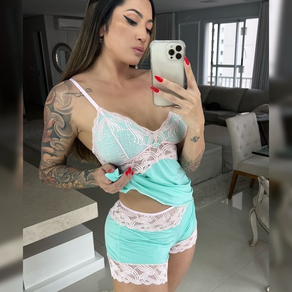 Moments of bliss top & bottom pajama set - Picture 6 of 10